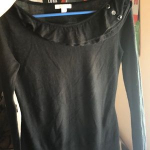 New York & co black long sleeve sweater